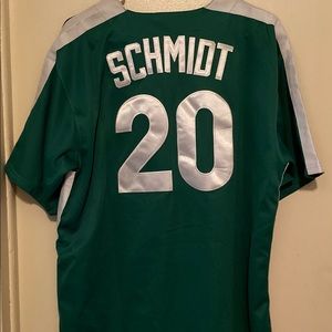 Mitchell & Ness Green Mike Schmidt Jersey size 48